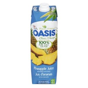 Oasis pineapple juice 12 x 960 ml
