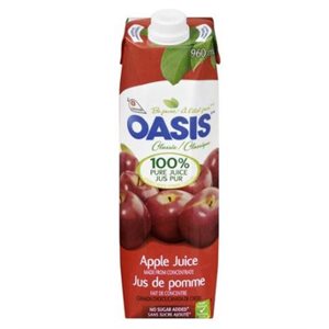 Oasis apple juice 12 x 960 ml